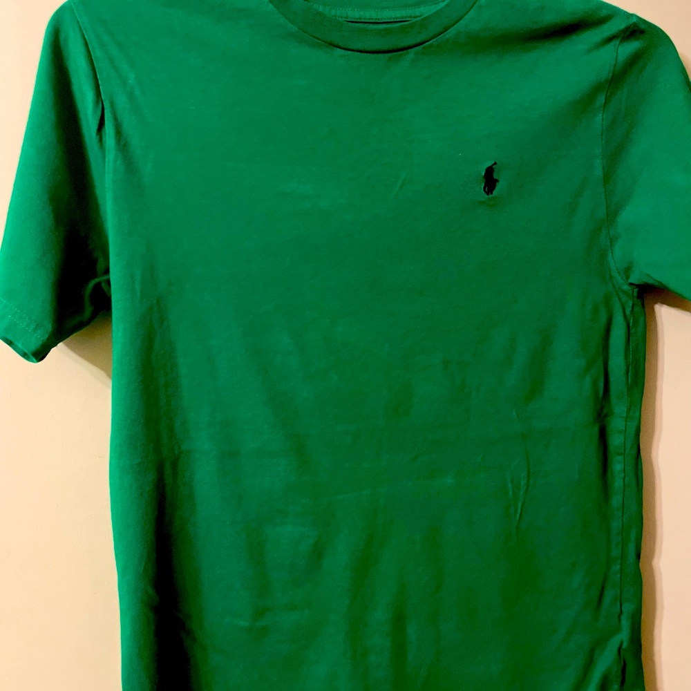 💙Boys Ralph Lauren Polo Shirt. Green. Size L (14/16) worn once. Excellent💙